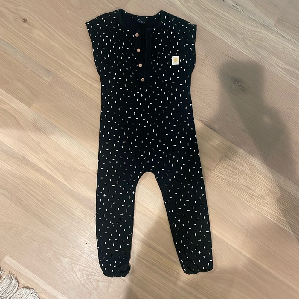 Art class romper 3T - black; used good condition